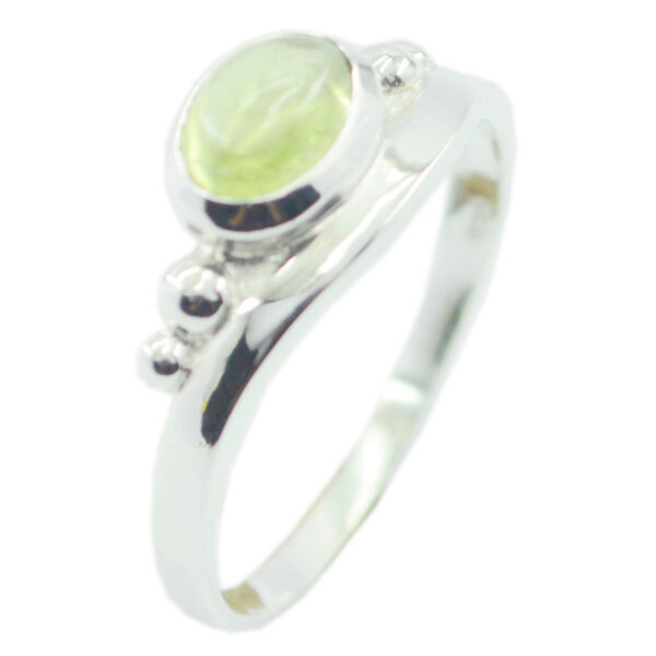 Nice Gemstone  Oval Cabochon Prehnite rings